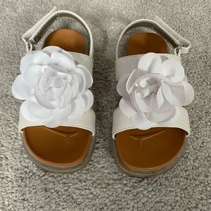 Cat & Jack white flower sandals